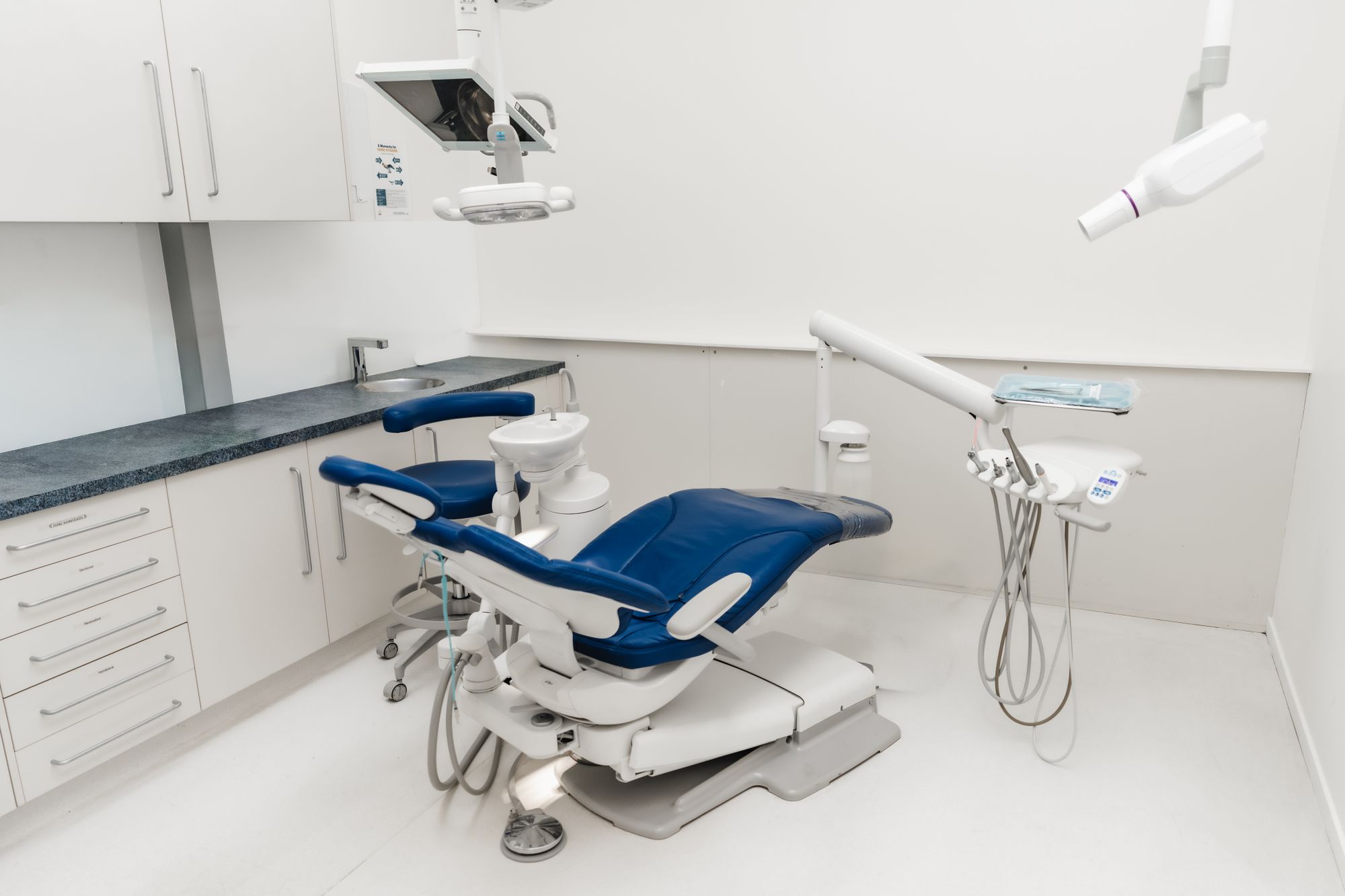 A bright, modern treatment room at Supertooth Dental